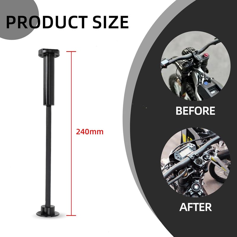 BAOUFF Stem Lock for Electric Dirt Bike,Headset Spacer with Handlebar Top Cap Base Extended Nut for Talaria X3 Sting MX3 R MX4 MX5/Surron Light Bee/E-Ride Pro SS/79Bike/X260 - Black - Image 2